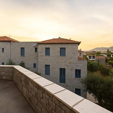 Mani Stone Built Home A Breath Away To The Sea Stoúpa Exteriör bild