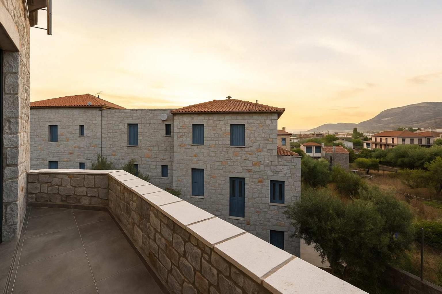 Mani Stone Built Home A Breath Away To The Sea Stoúpa Exteriör bild